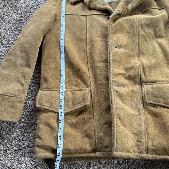 Vintage Sears Brown Leather Shop Jacket - Picture 13 of 15